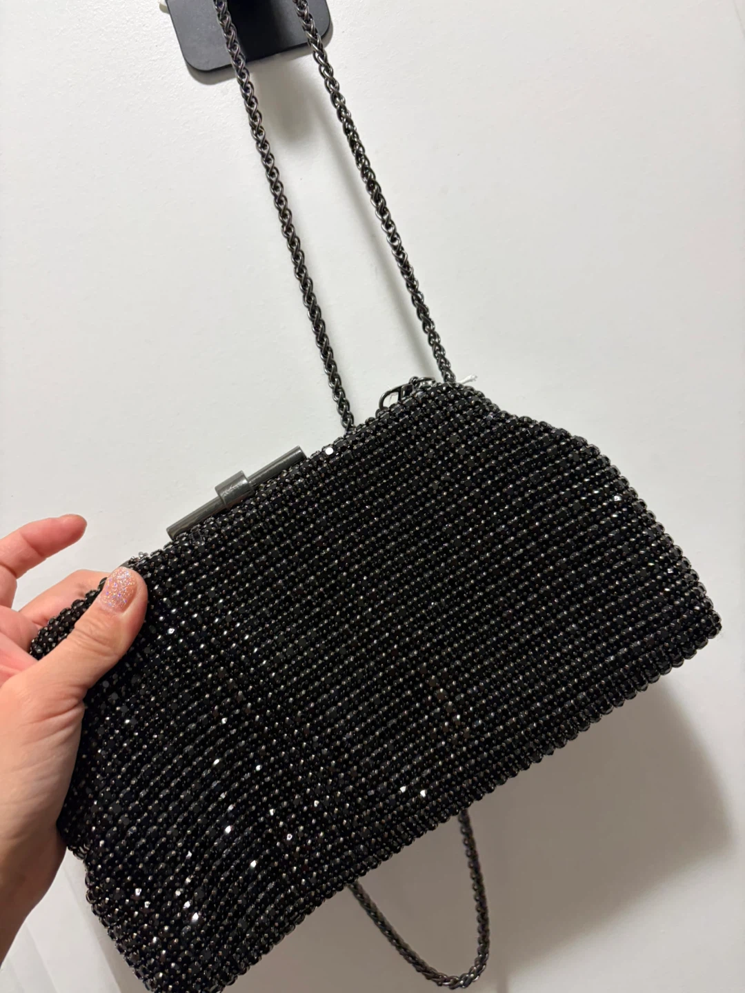 Urban Expressions Black Beaded Clutch - photo 2