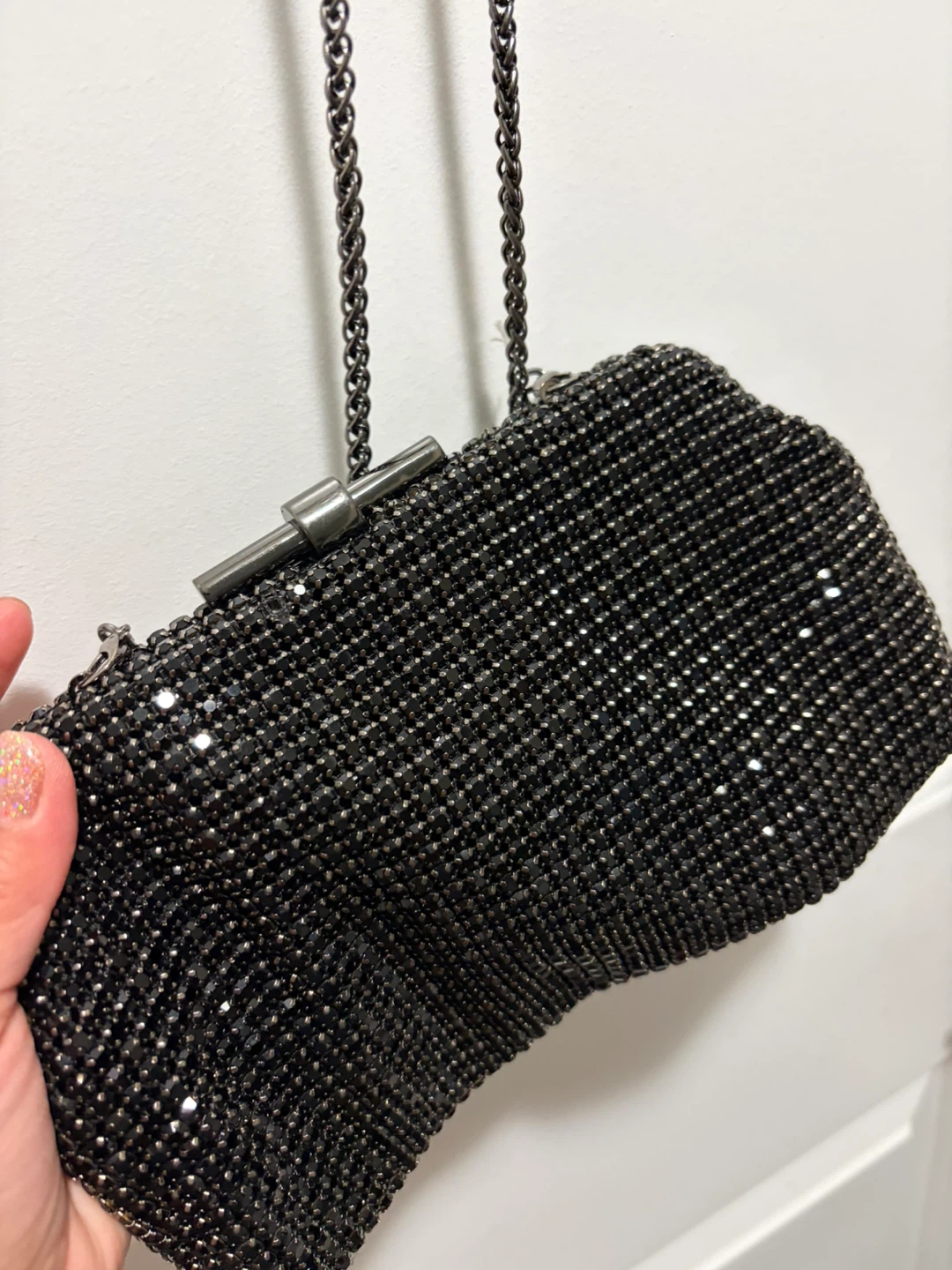 Urban Expressions Black Beaded Clutch - photo 4