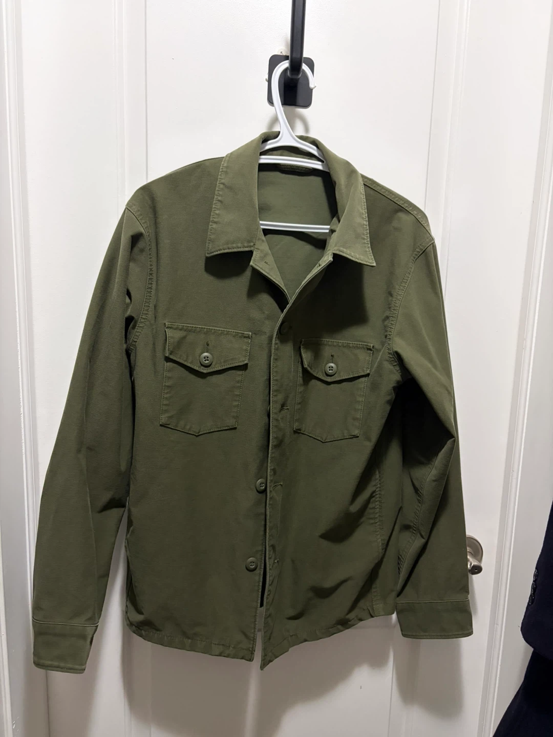 Olive Green Utility Shirt Jacket - photo 3