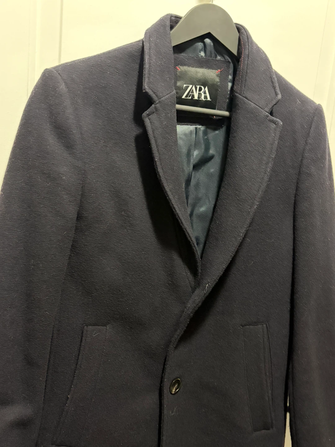Zara Navy Blue Overcoat