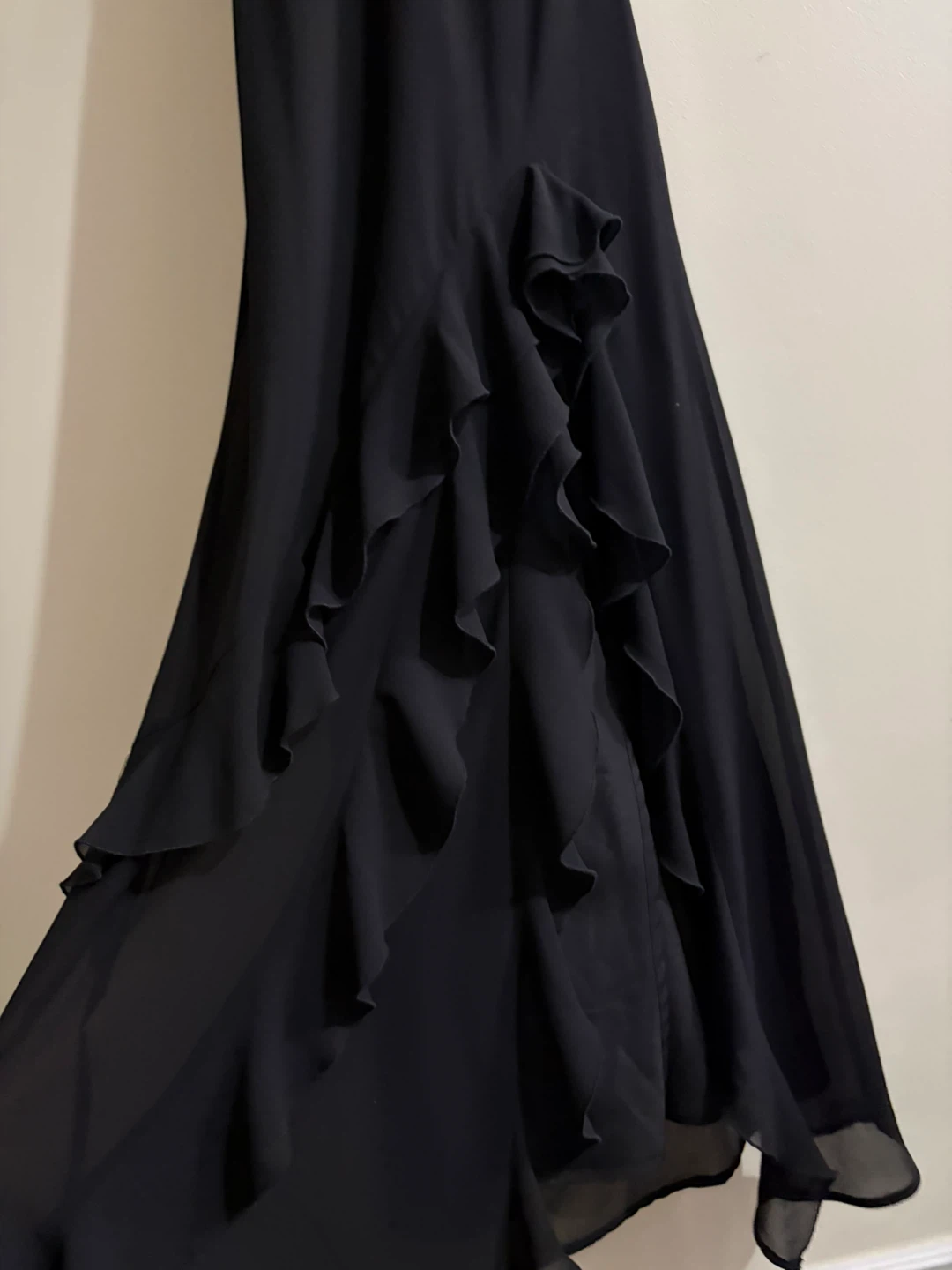 Black Ruffled Maxi Dress - photo 3