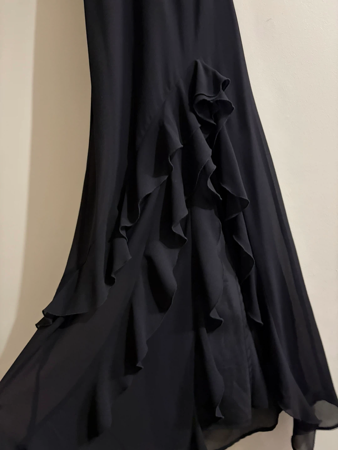 Black Ruffled Maxi Dress - photo 4