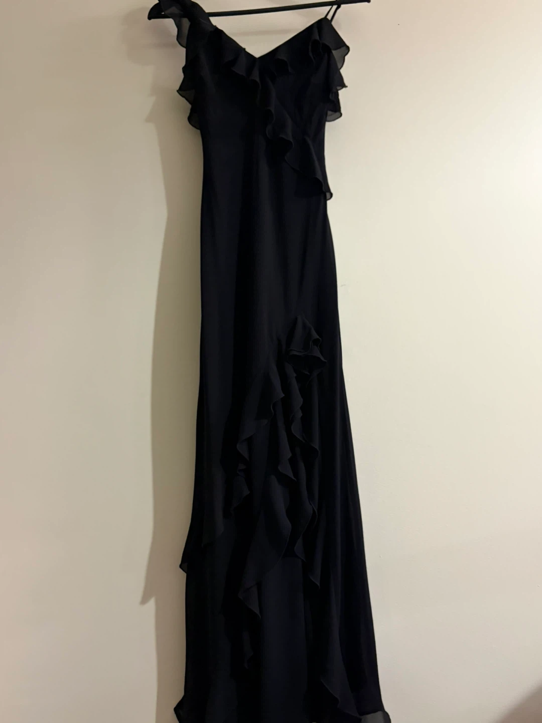 Black Ruffled Maxi Dress - photo 5