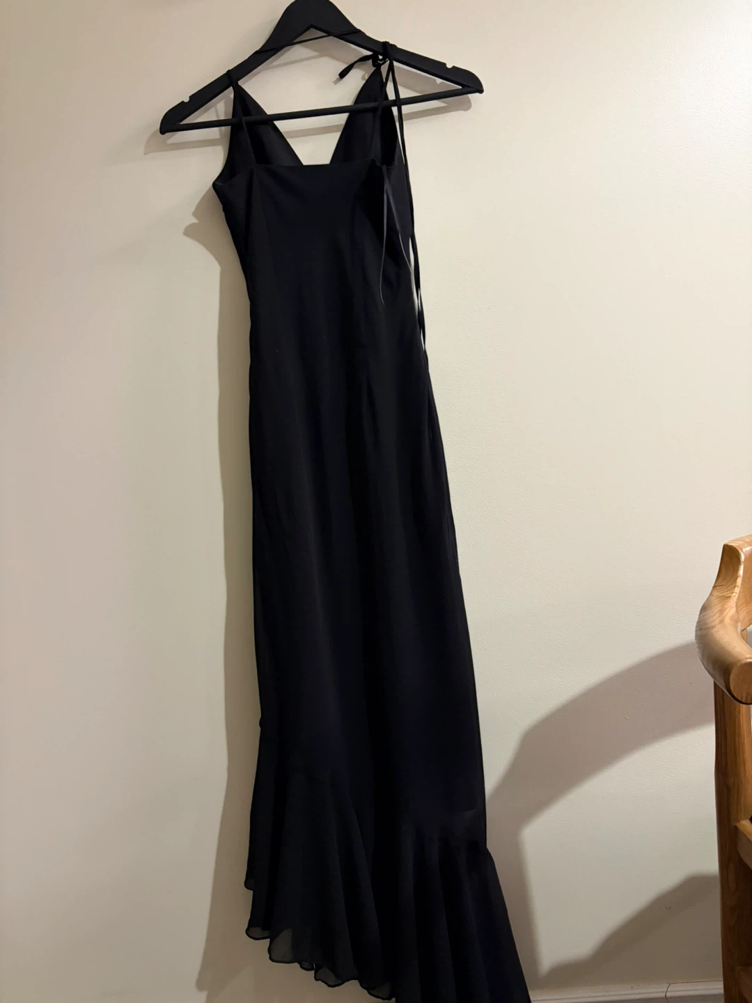 Black V-neck Maxi Dress - photo 2