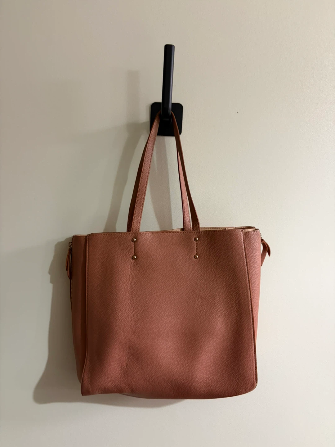Pink Faux Leather Tote Bag - photo 2