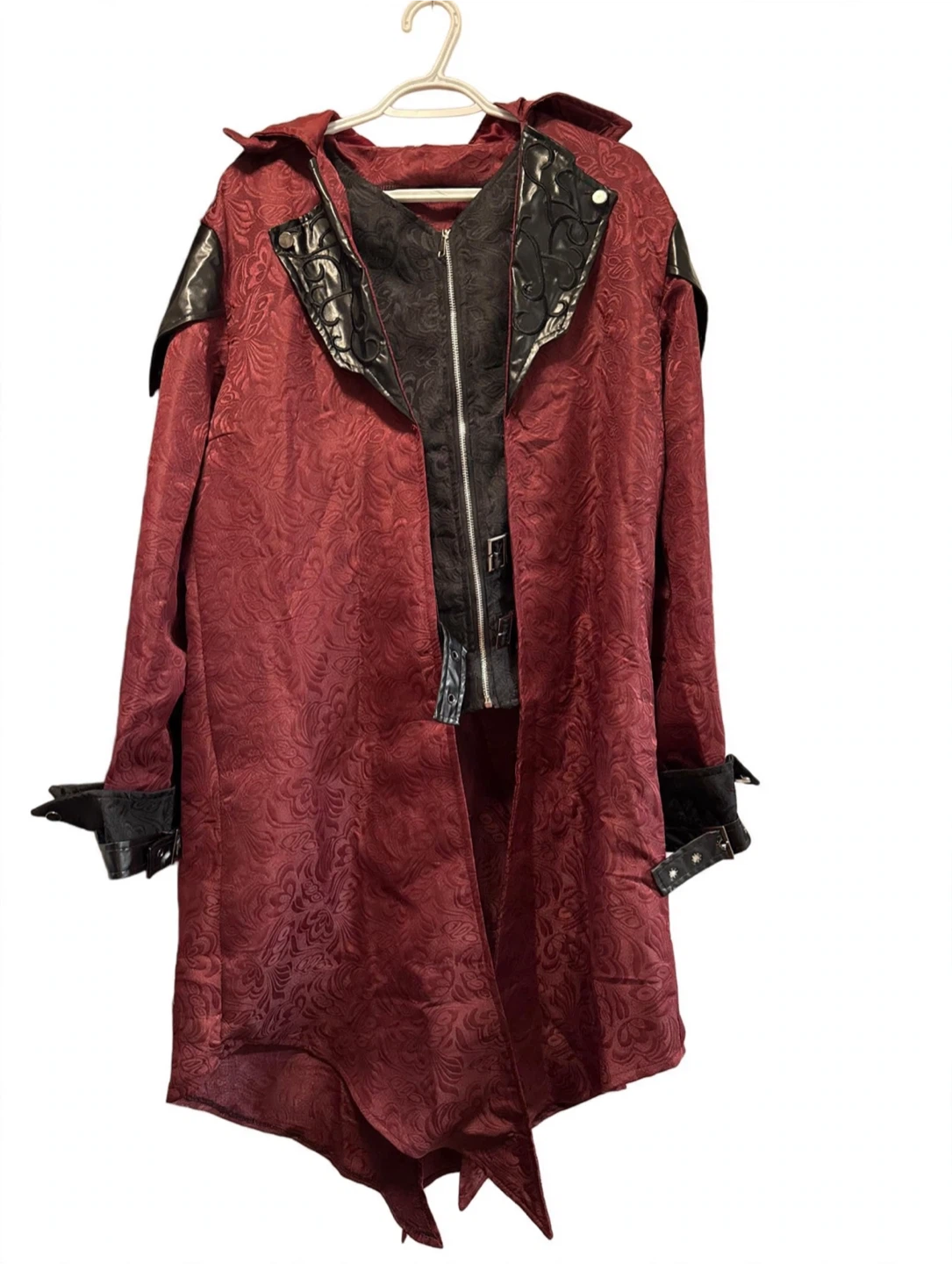 Burgundy Dante Cosplay / Vampire / Gothic Halloween Coat