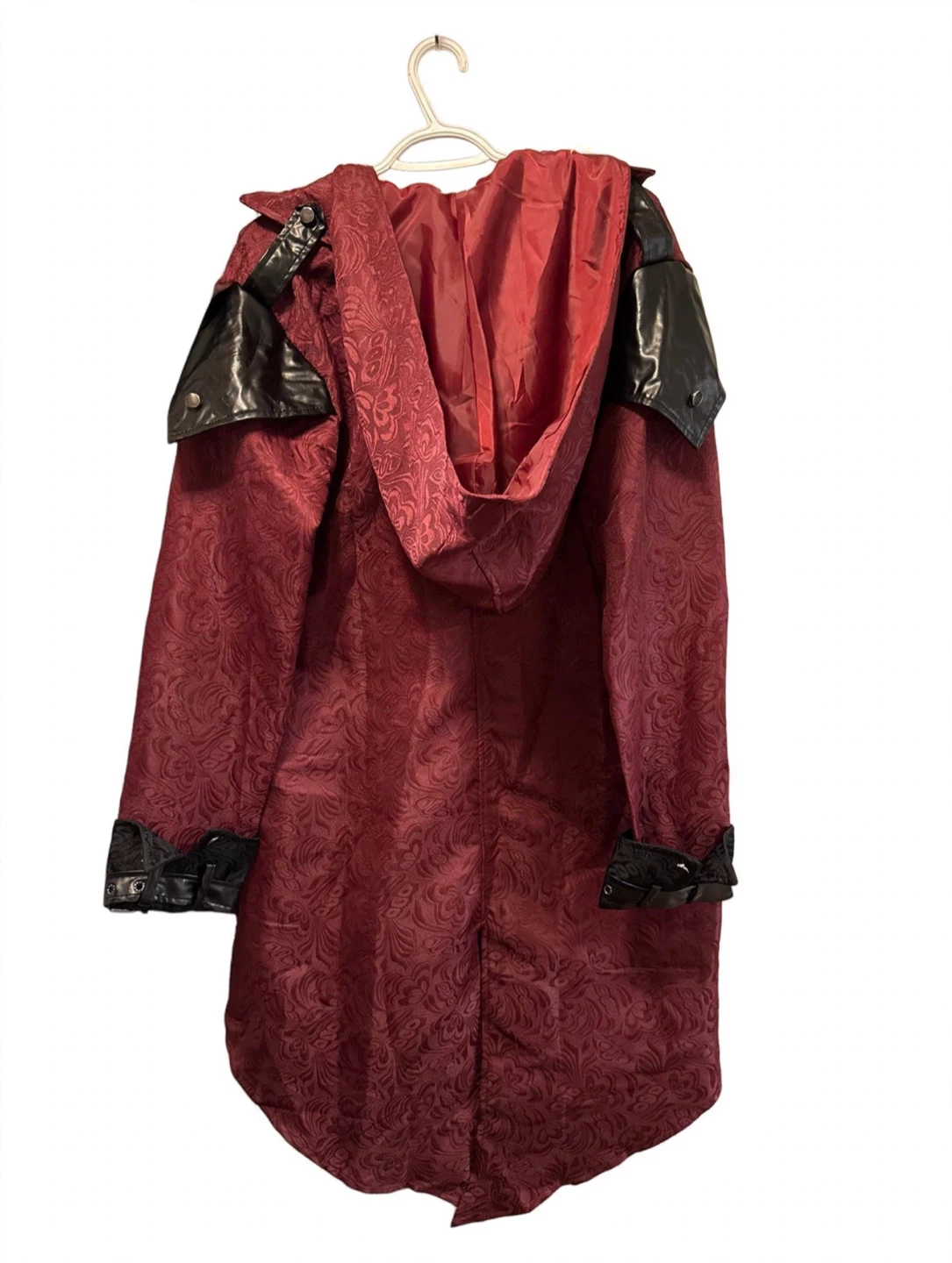 Burgundy Dante Cosplay / Vampire / Gothic Halloween Coat - photo 2