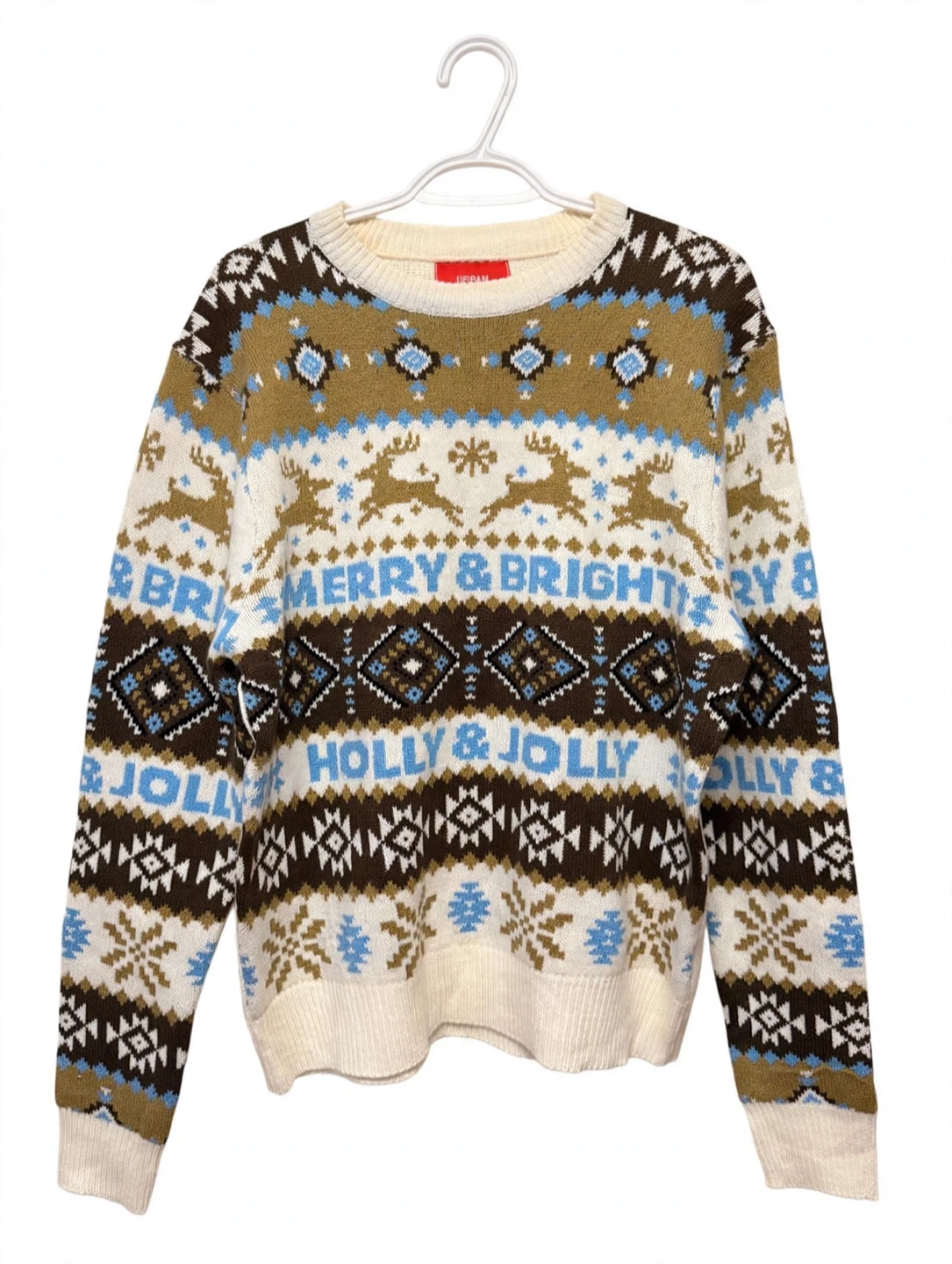 Sweater Medium- Merry & Bright Holly & Jolly