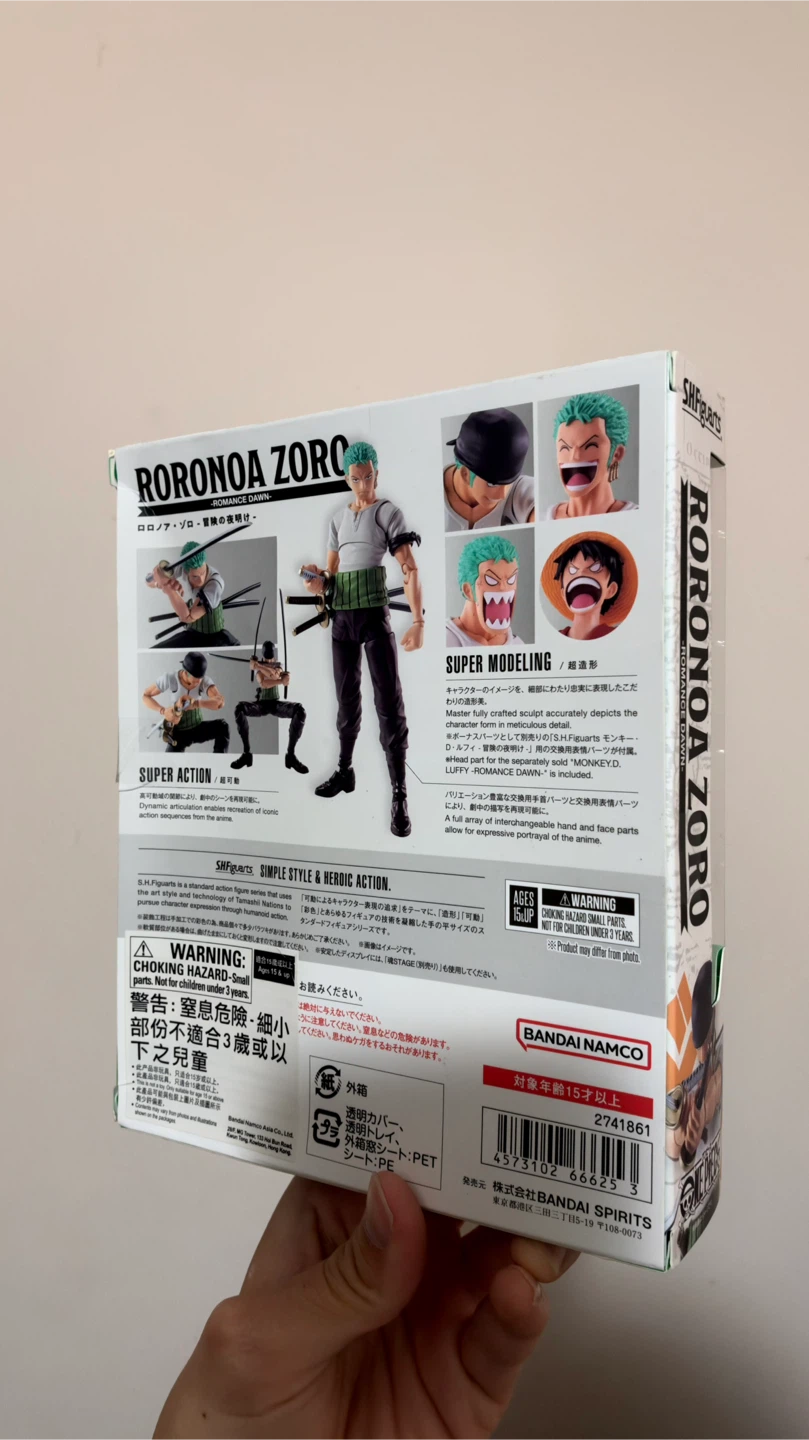 S.H.Figuarts Roronoa Zoro Romance Dawn Action Figure - photo 2
