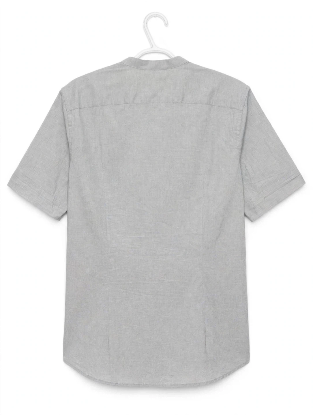 H&M Grey Shirt - Mandarin Collar Mens Medium - photo 2