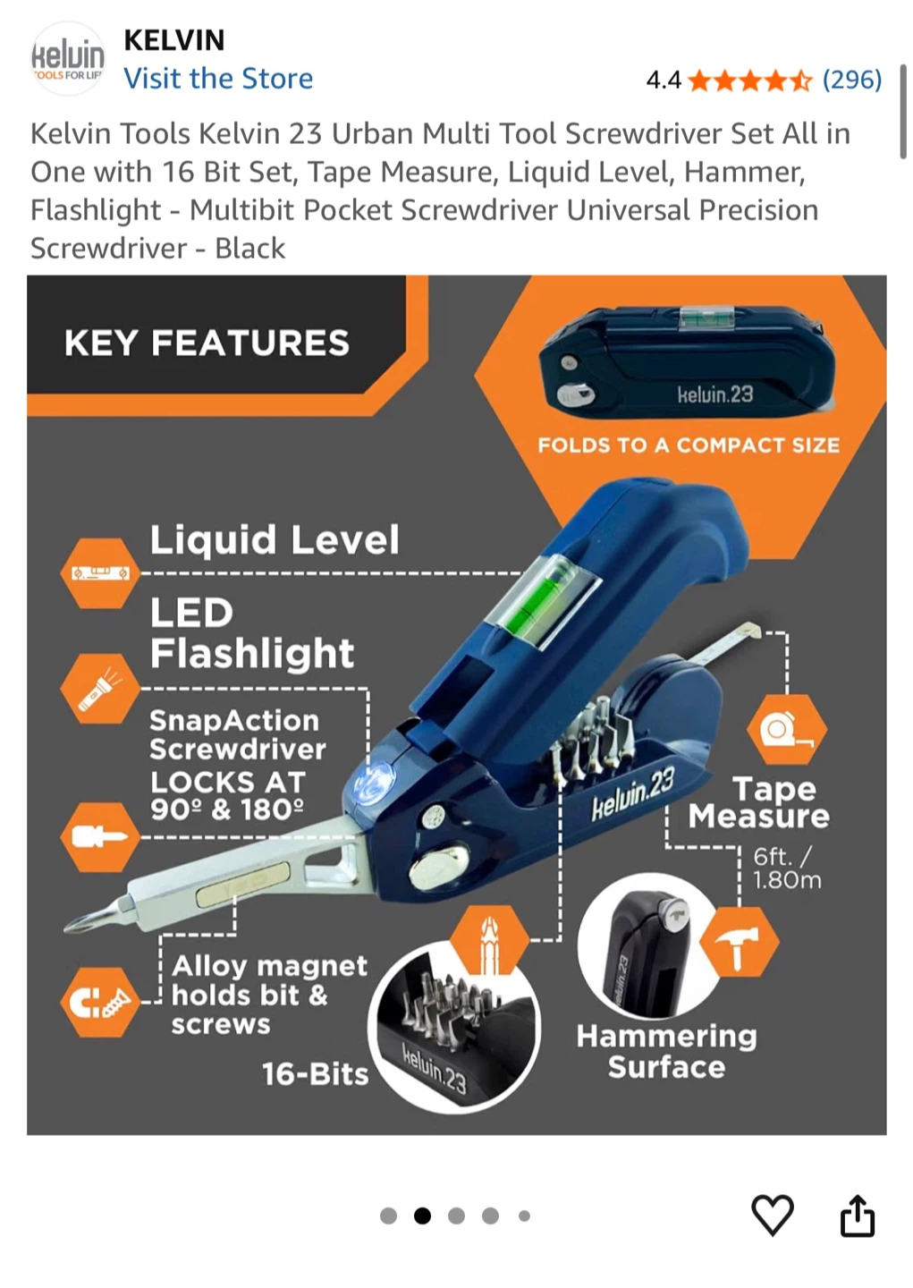 Kelvin 23-in-1 Multi-Tool Screwdriver Set – Like New – $20 - photo 2