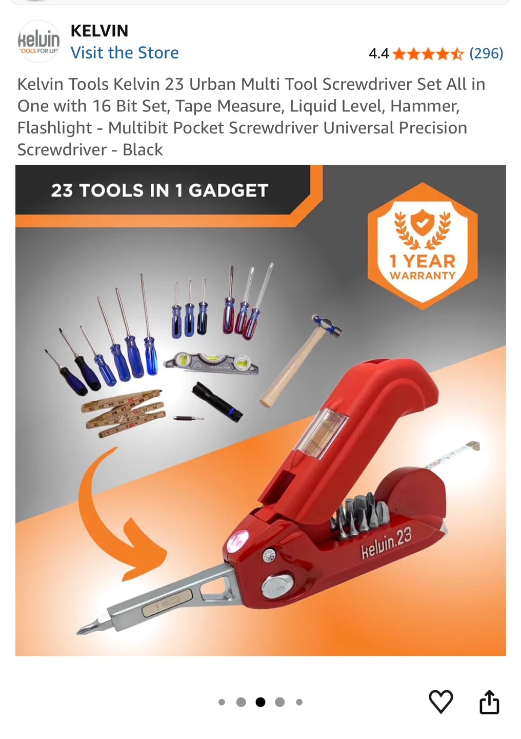 Kelvin 23-in-1 Multi-Tool Screwdriver Set – Like New – $20 - photo 3