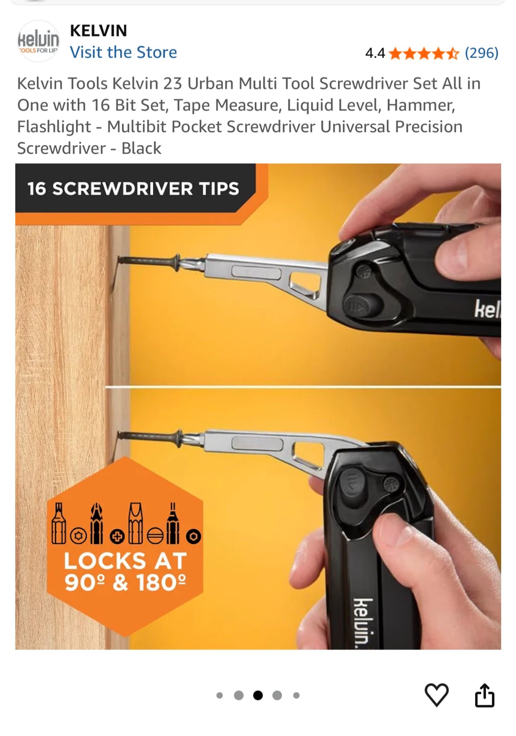 Kelvin 23-in-1 Multi-Tool Screwdriver Set – Like New – $20 - photo 5