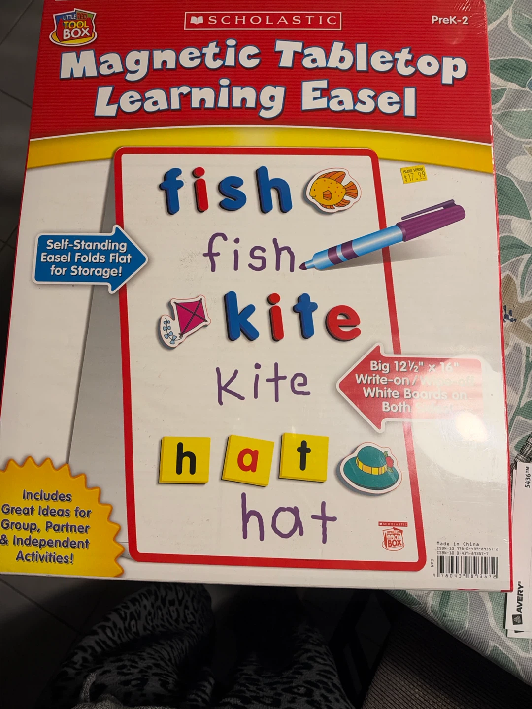 Scholastic Magnetic Tabletop Learning Easel