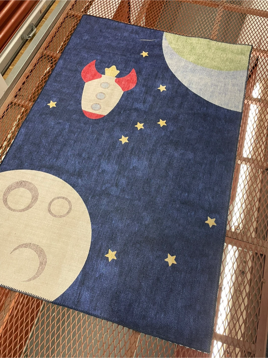 Space-themed Kids Area Rug