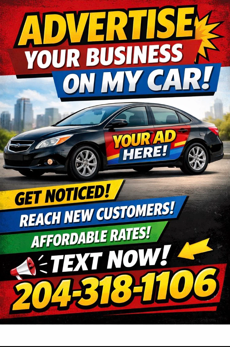 🚗📢 ADVERTISE YOUR BUSINESS ON MY CAR! 🚗
