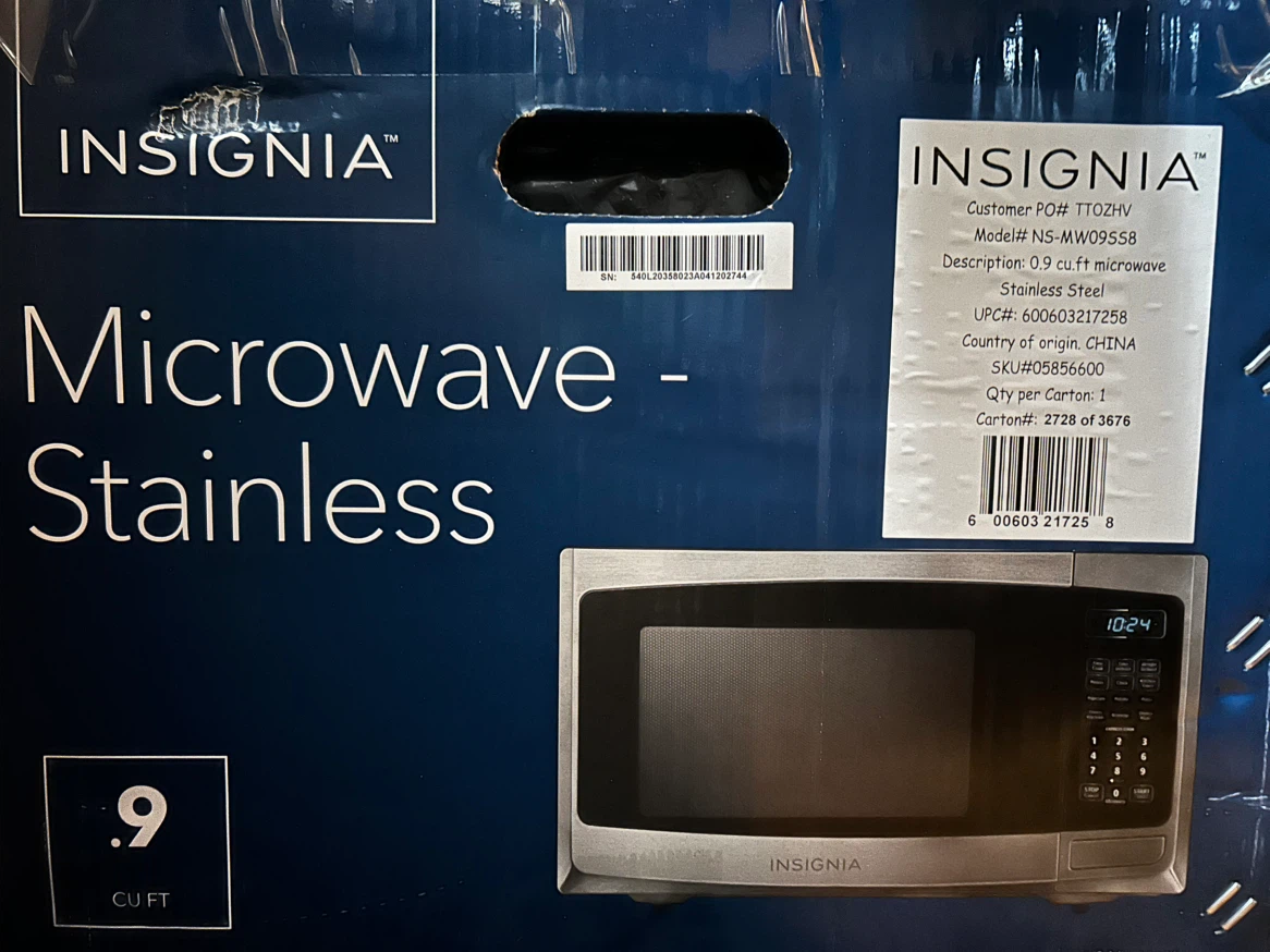 New Stainless Steel Microwave