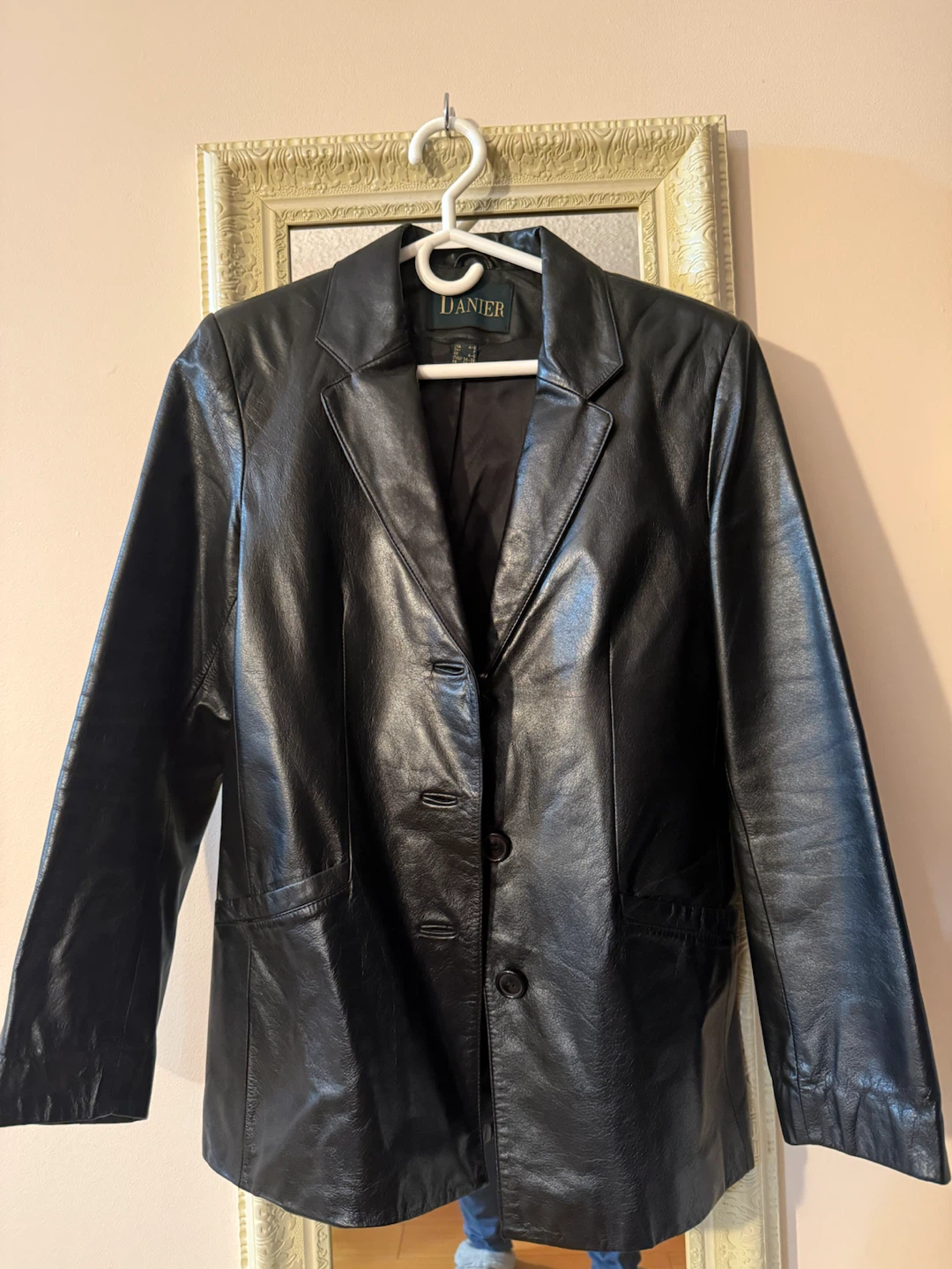Danier Black Leather Blazer