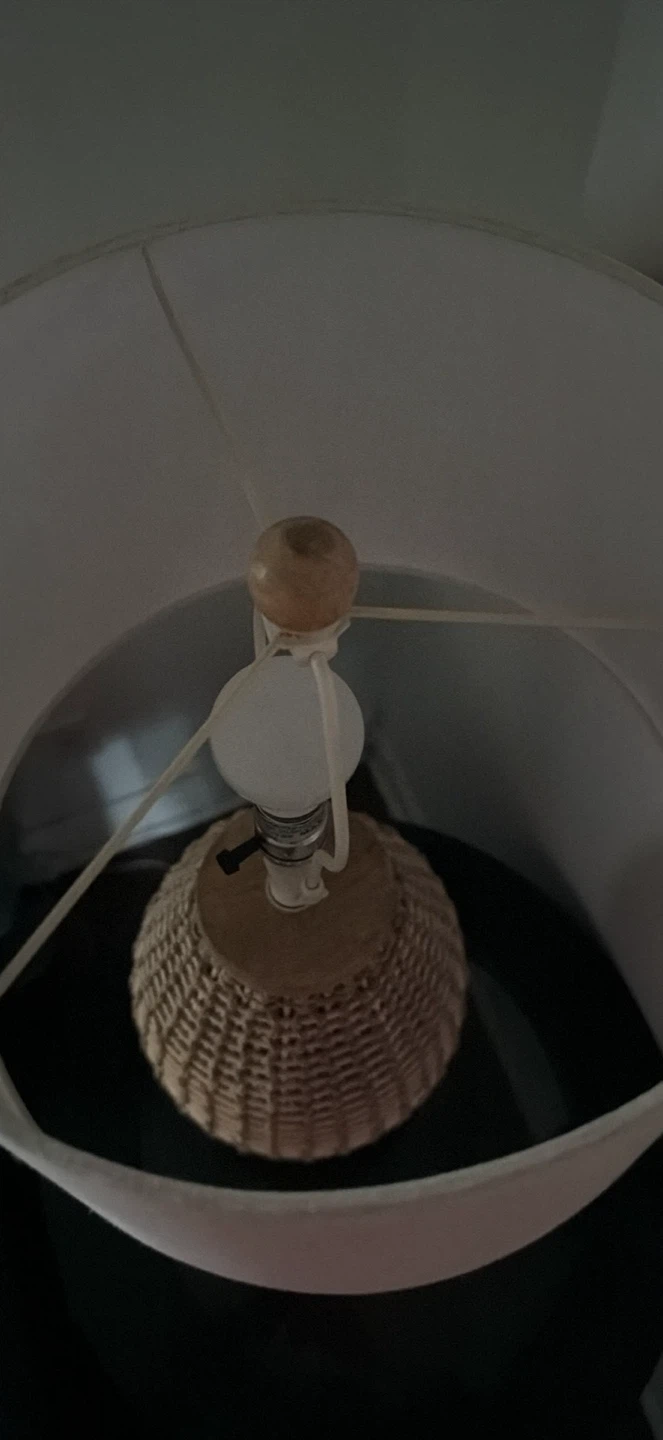 Woven Rattan Table Lamp - photo 2