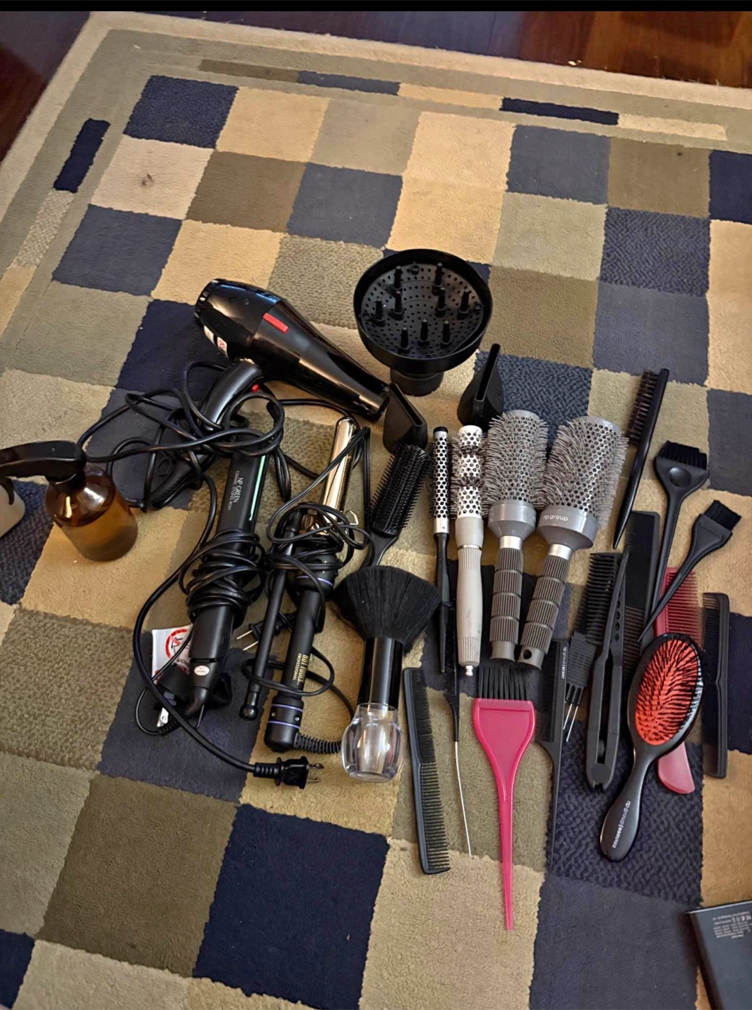 Hair Styling Tools and Brush Set