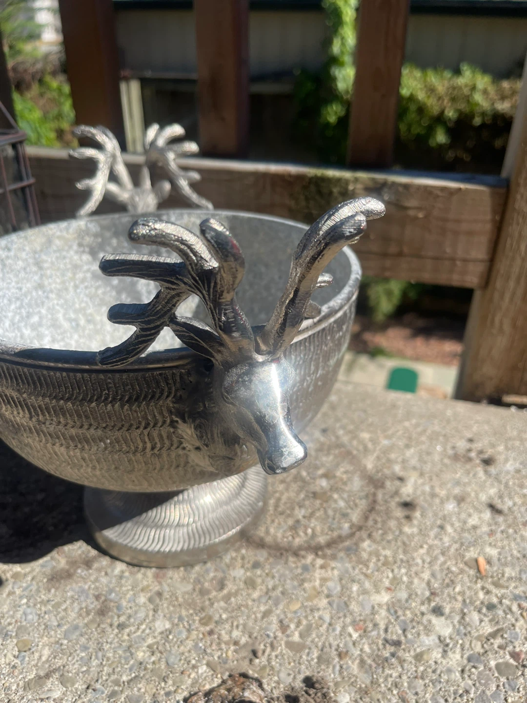 Silver-Tone Reindeer Decorative Bowl - photo 2