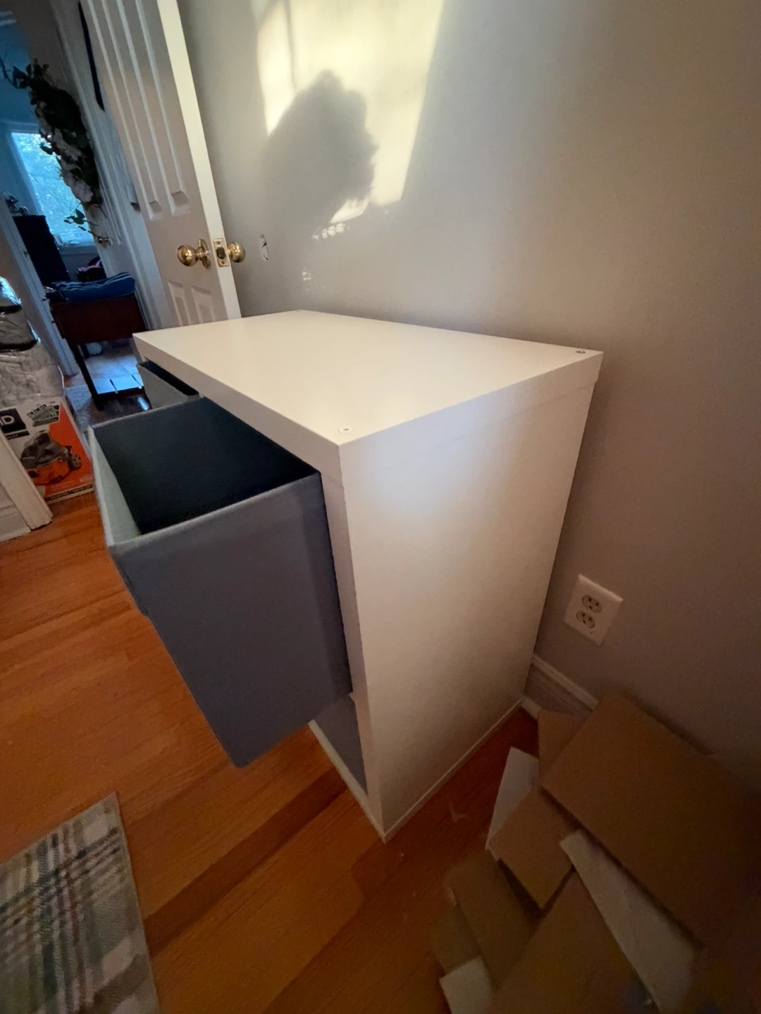 IKEA KALLAX 4-Cube Shelving Unit with Bins - photo 3