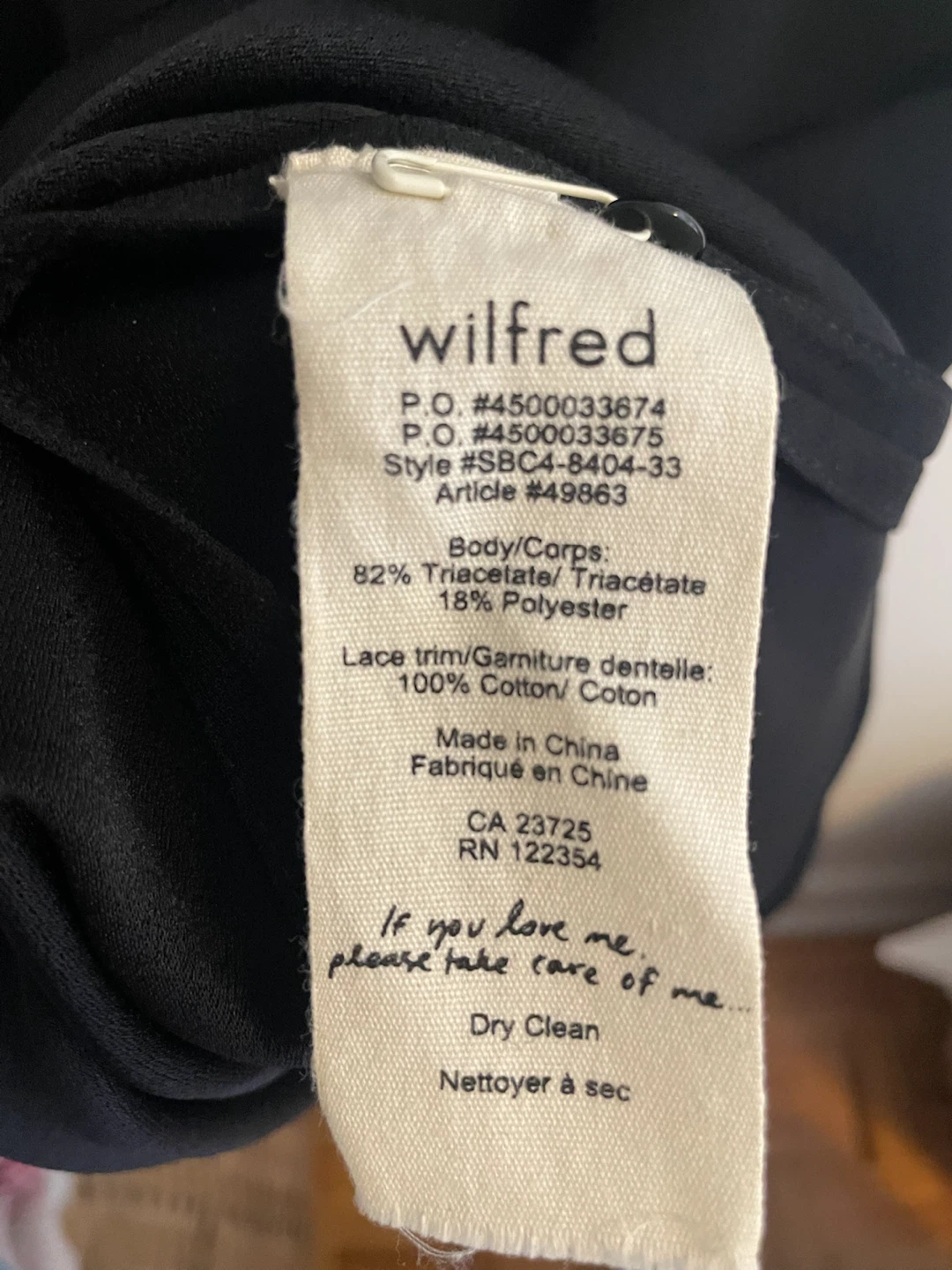 Aritzia / Wilfred Black A-line Dress - photo 4