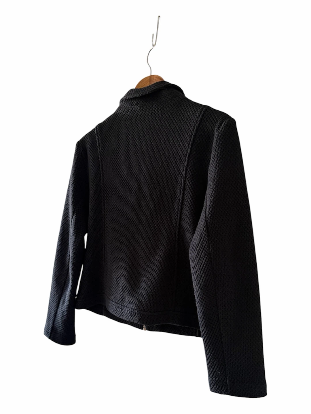 Alfani Women's Black Textured Moto Style Jacket - photo 5