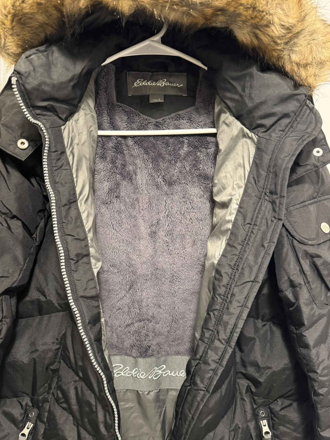 Eddie Bauer Women's Black Down Winter Parka - photo 3