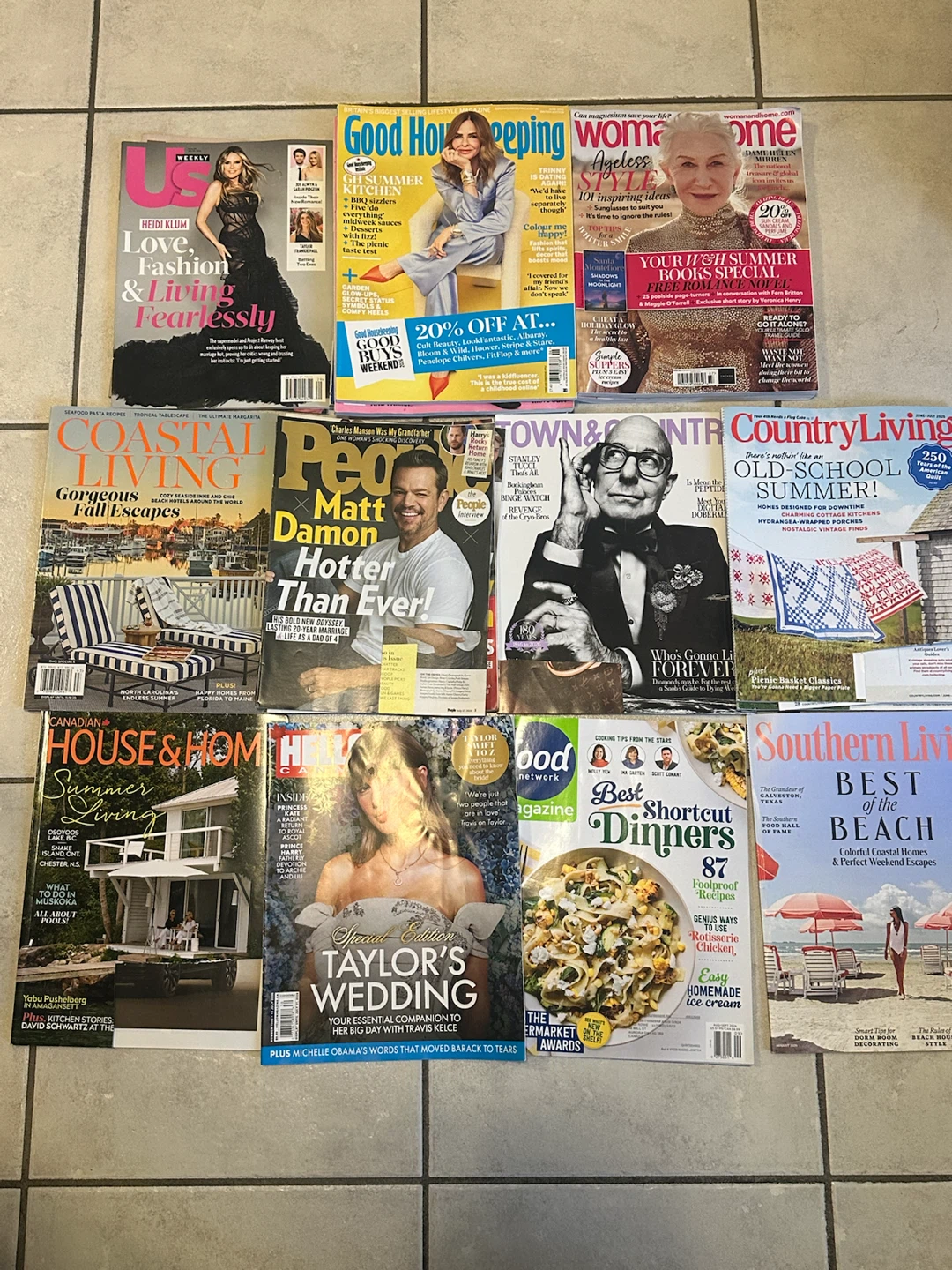 Assorted Lifestyle and Entertainment Magazines