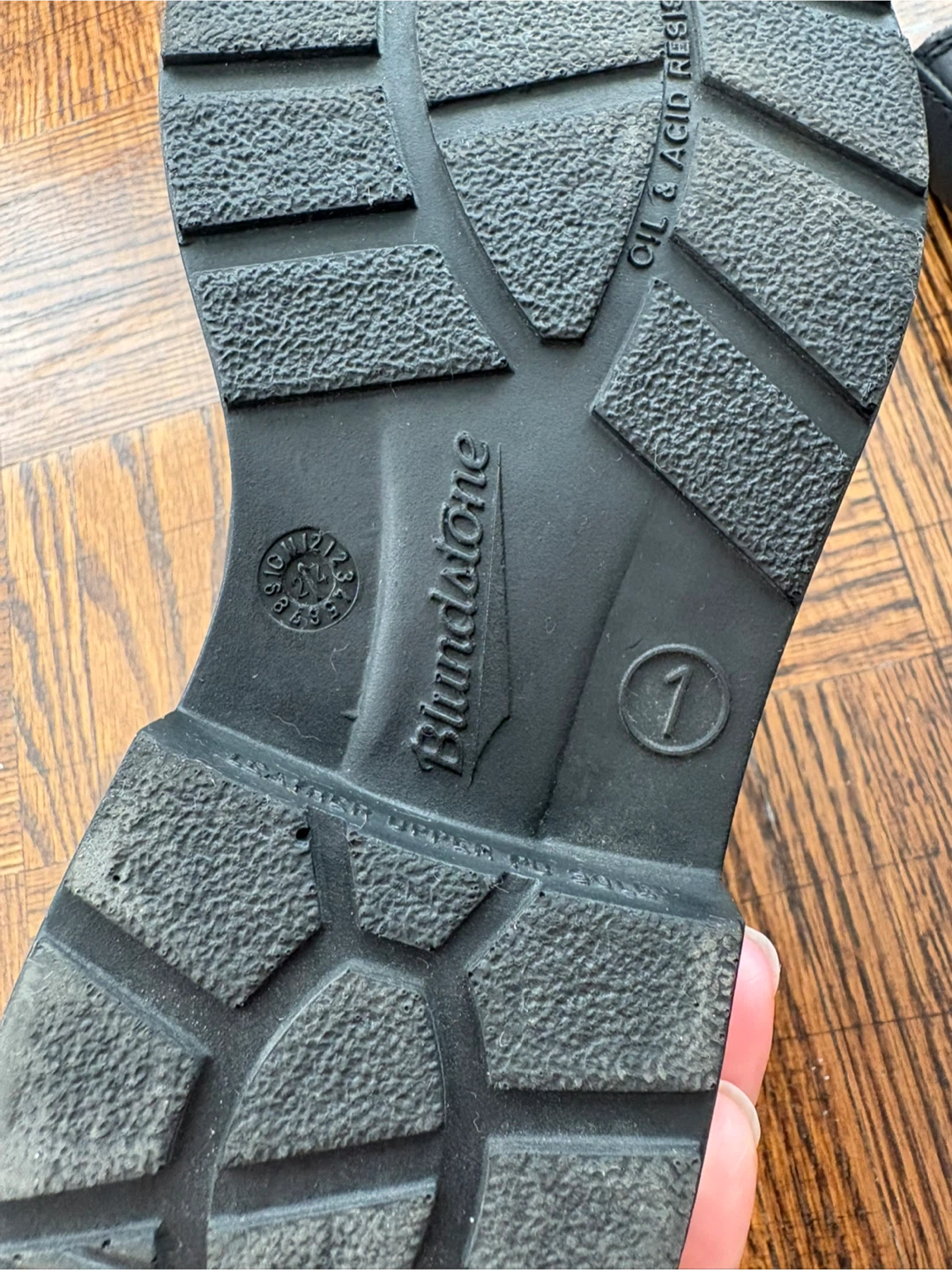 Blundstone Black Leather Boots Size 1
