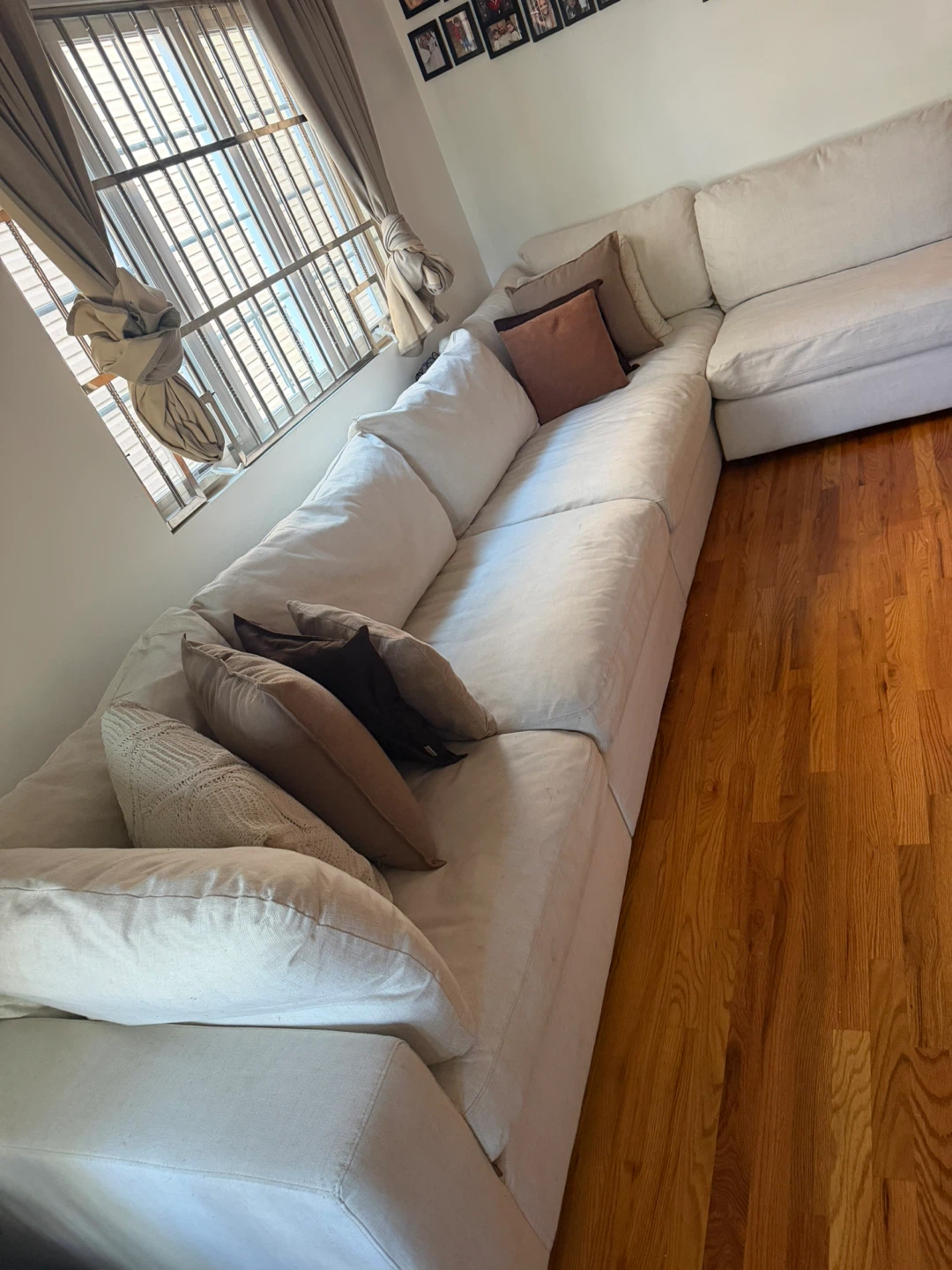 Large Off-White Sectional Sofa