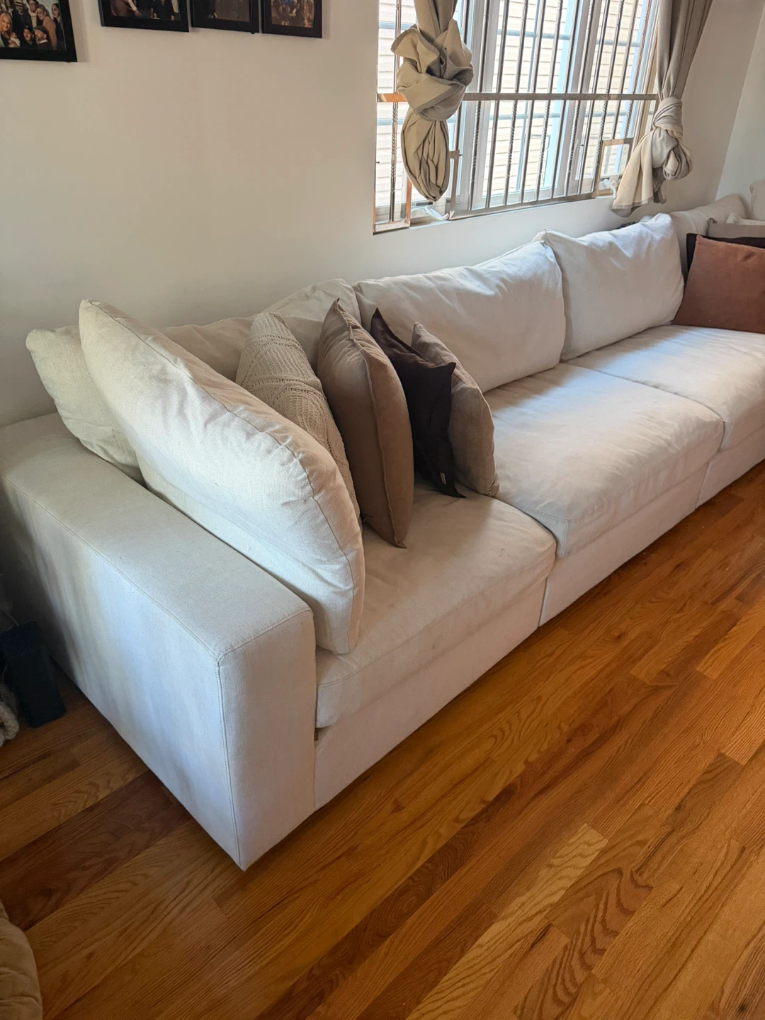 Large Off-White Sectional Sofa - photo 4