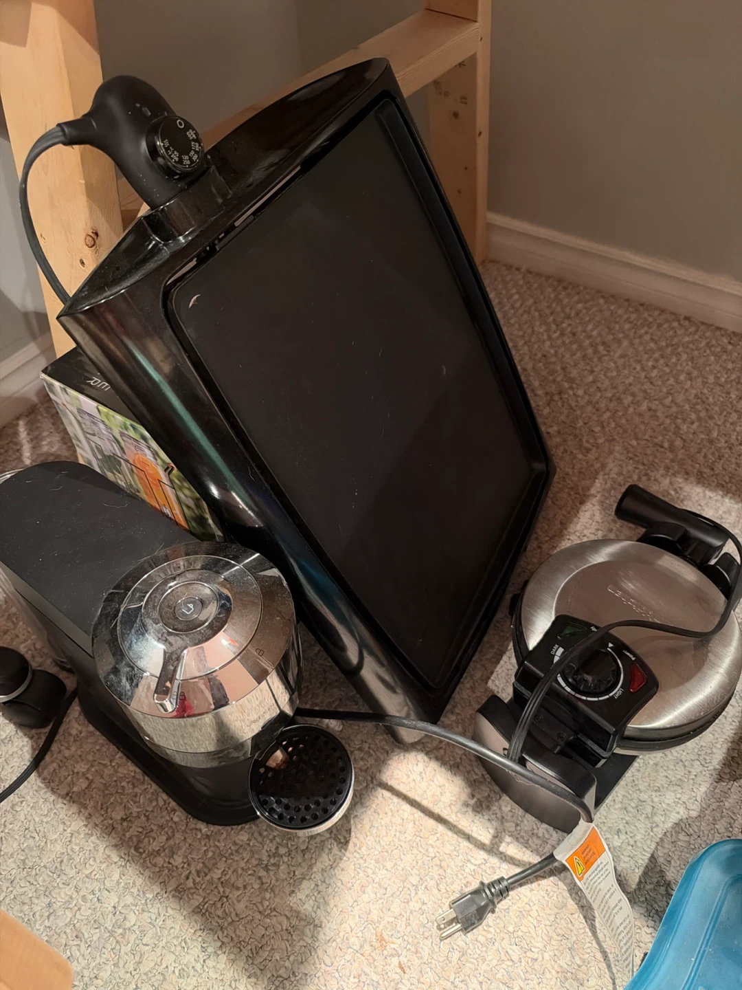 Waffle maker, espresso machine,, pancake cooker