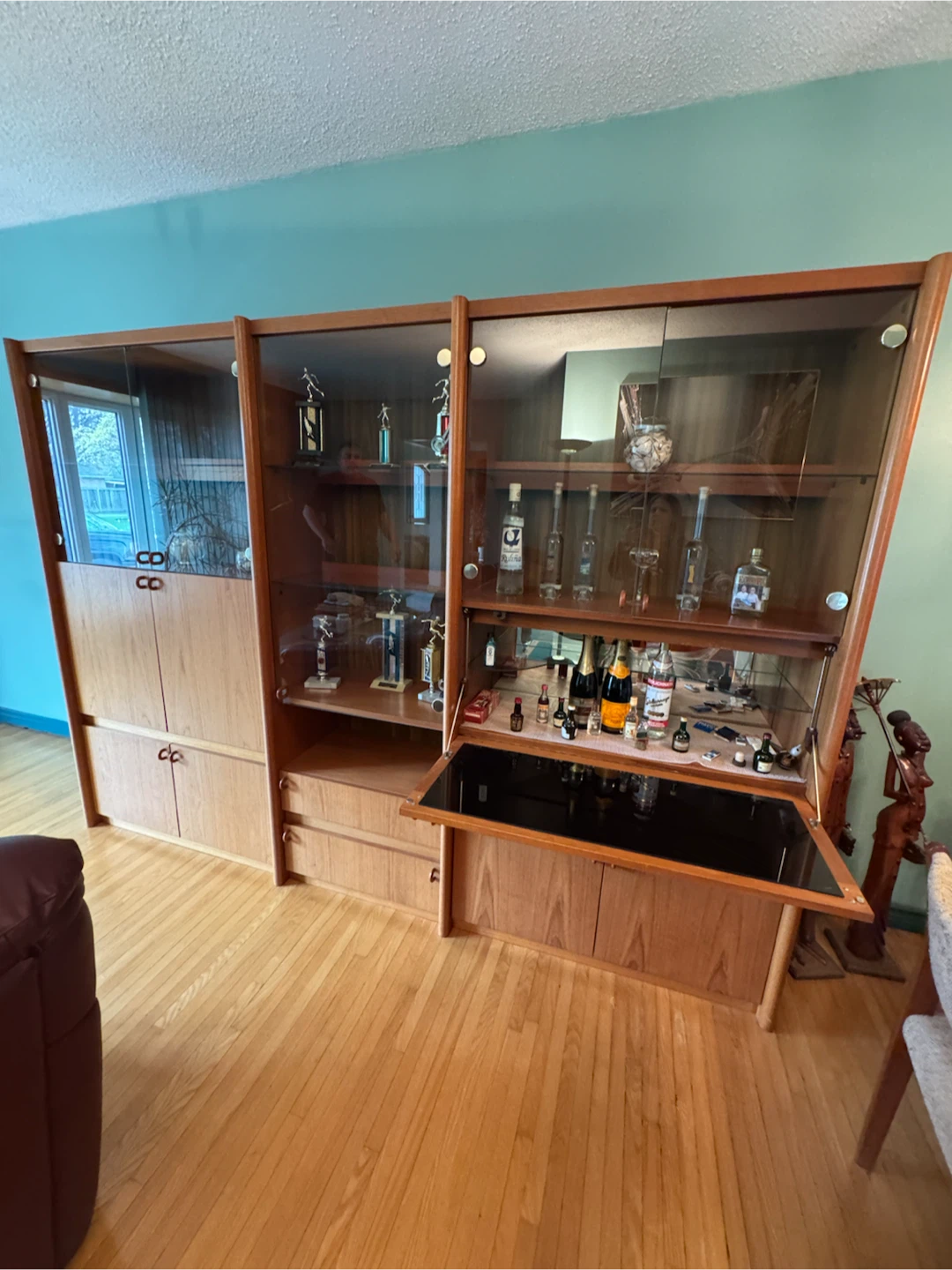 Mid-Century Modern Teak Wall Unit