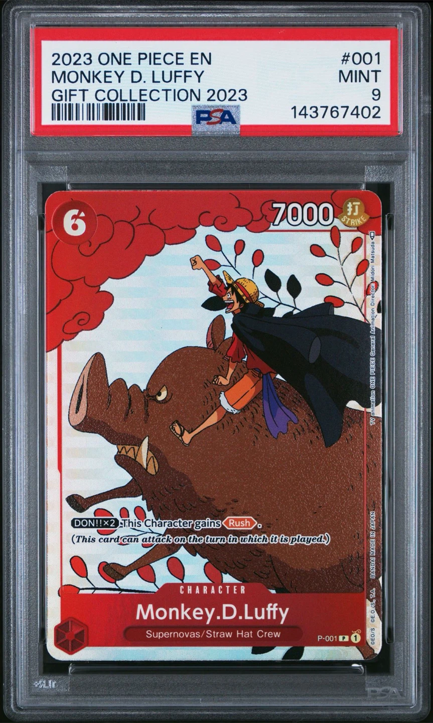 PSA 9 Gift Collection 2023 Monkey D Luffy