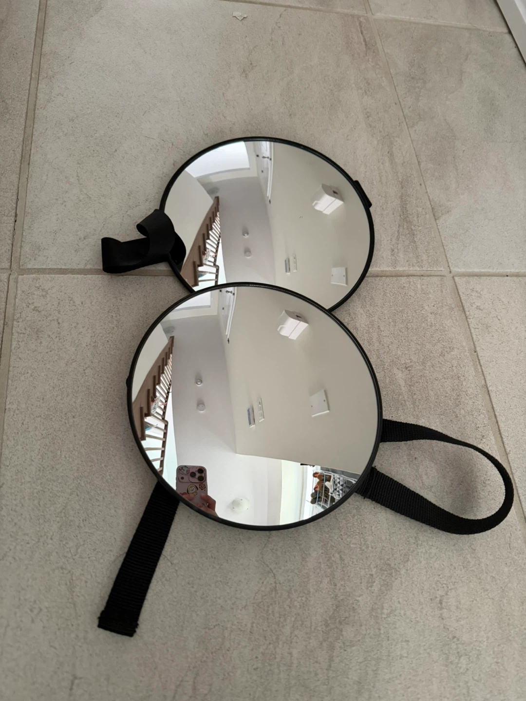 Set of Two Round Baby Car Mirrors