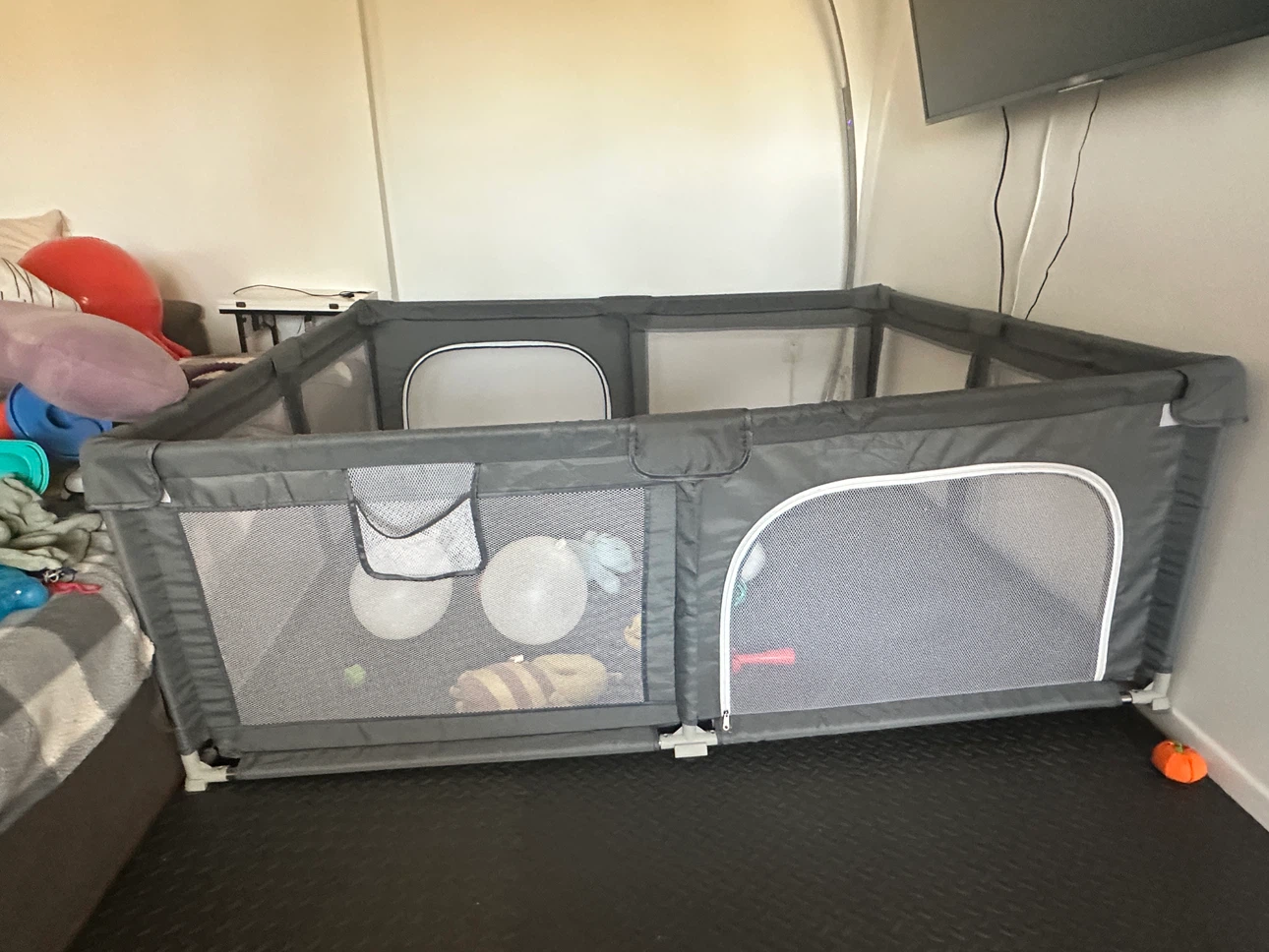 Palopalo Extra Large Baby Playpen 71x59 inch Grey - photo 3