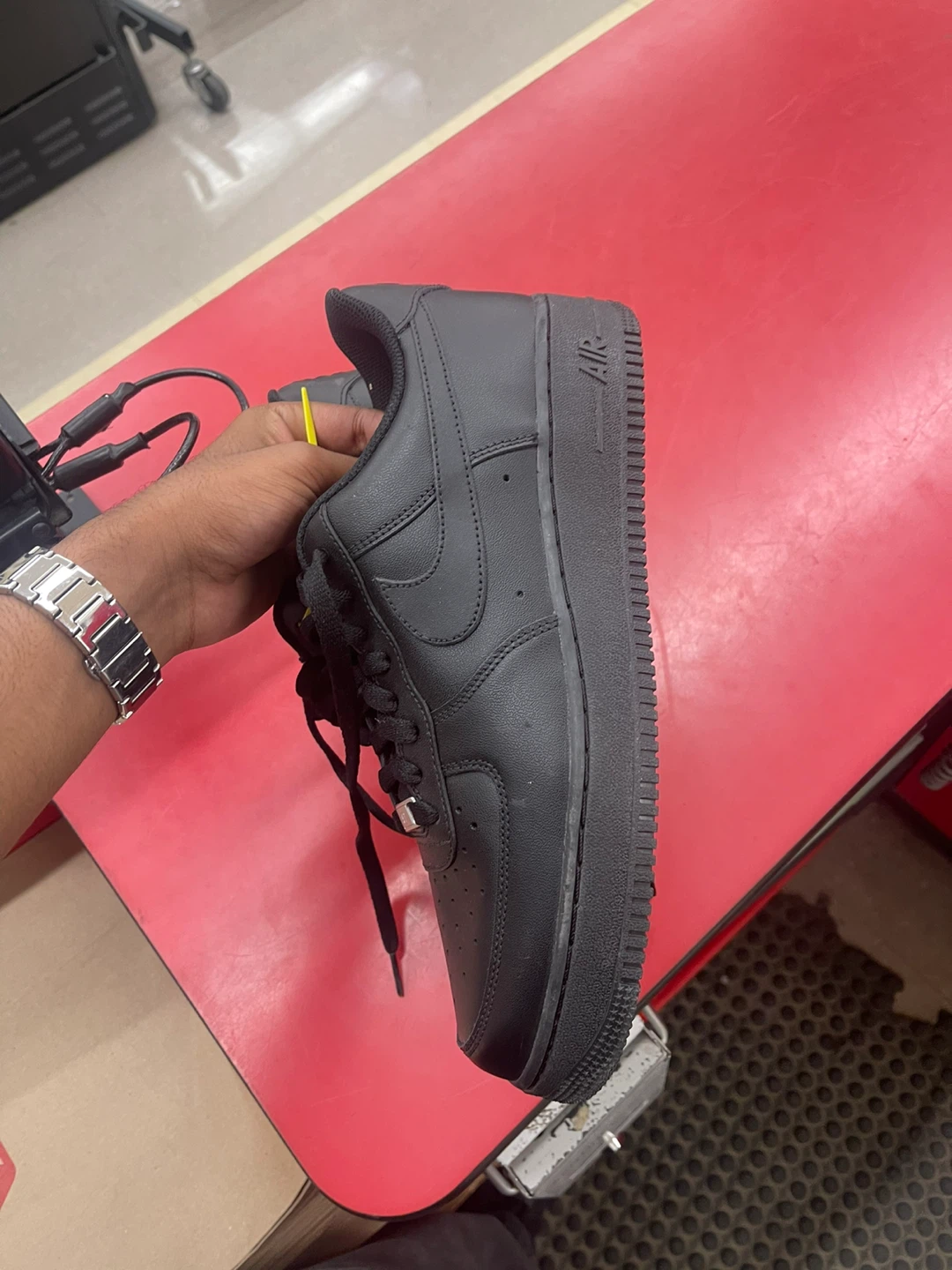 Nike Air Force 1 Black Sneakers - photo 2