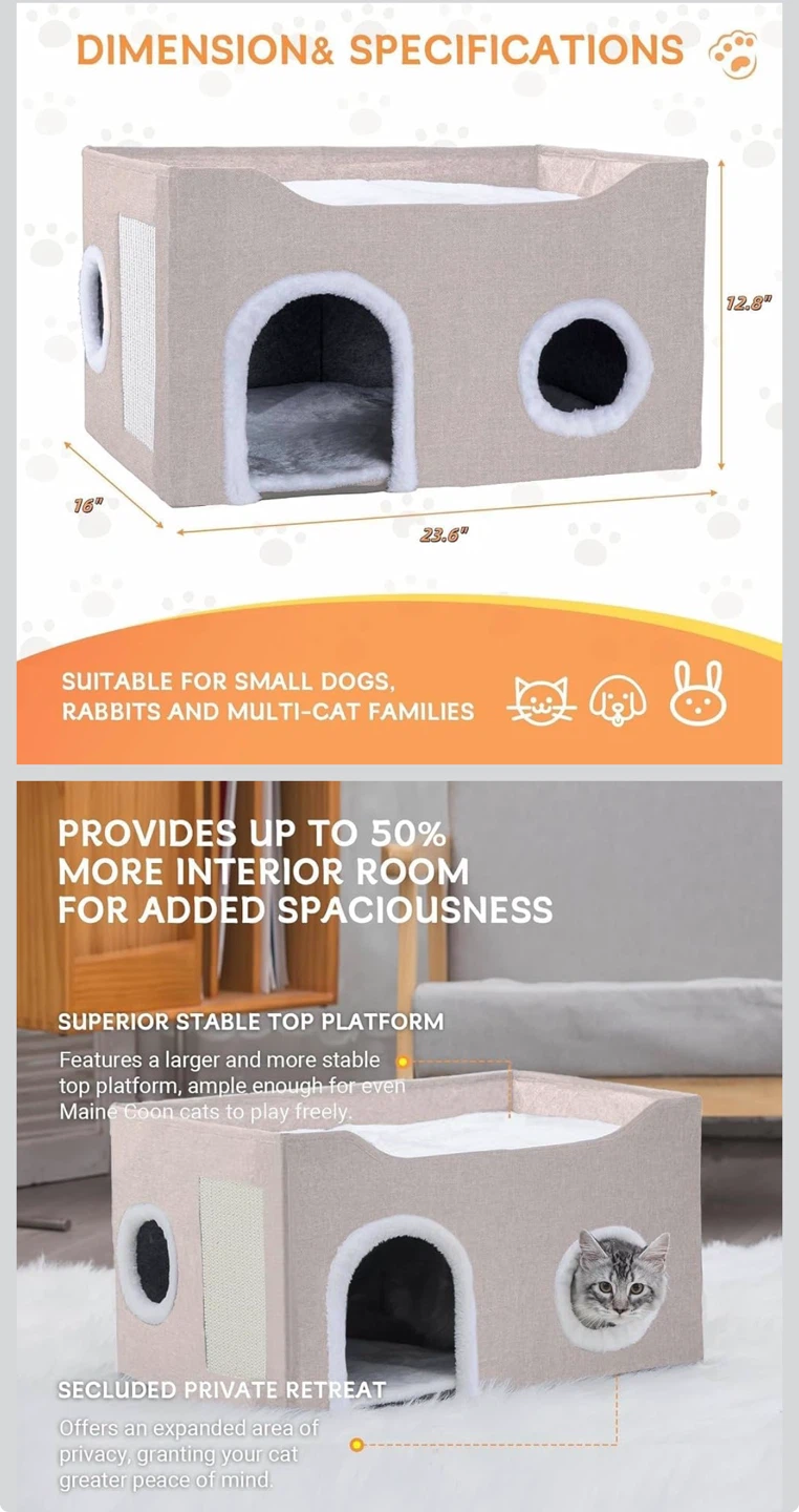 Collapsible Cat House and Bed - photo 2