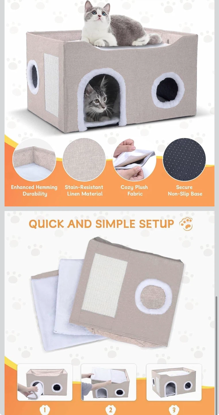 Collapsible Cat House and Bed - photo 4