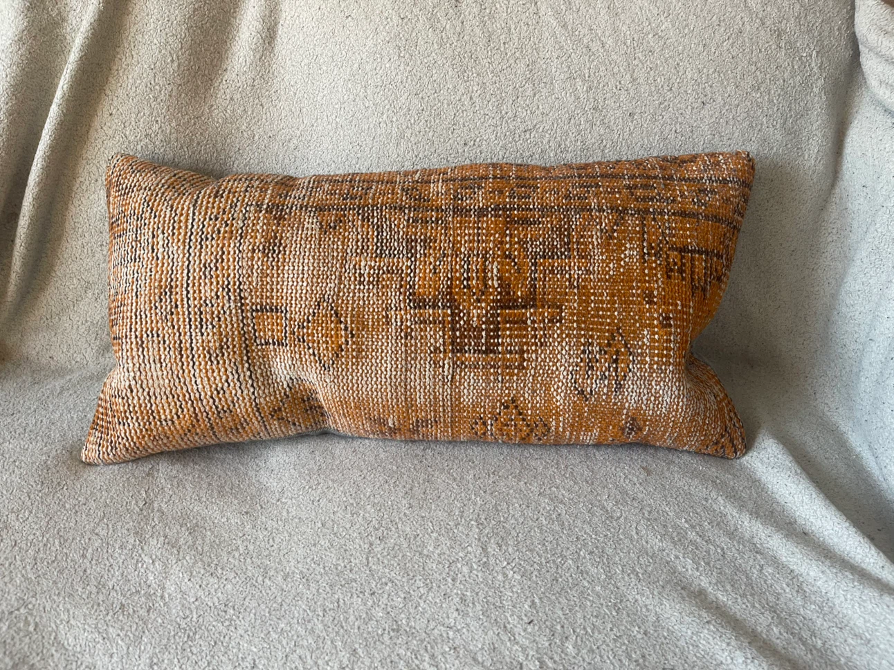 Vintage Style Kilim Lumbar Pillow