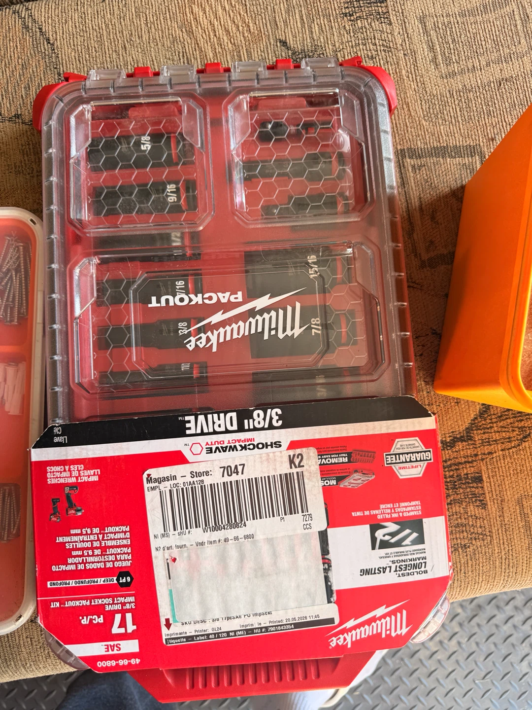 Milwaukee Packout Socket Set and Hardware Organizer