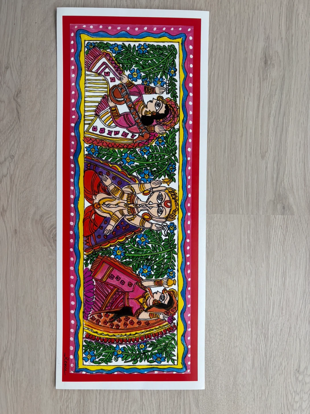 Madhubani Art and Kantha Quilt Gift Basket - photo 5