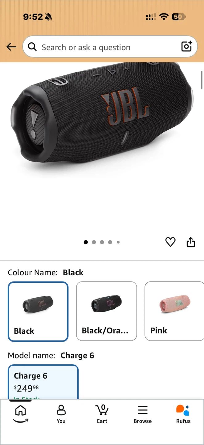 [NEW] JBL Charge 6 Bluetooth Speaker - Black - photo 3