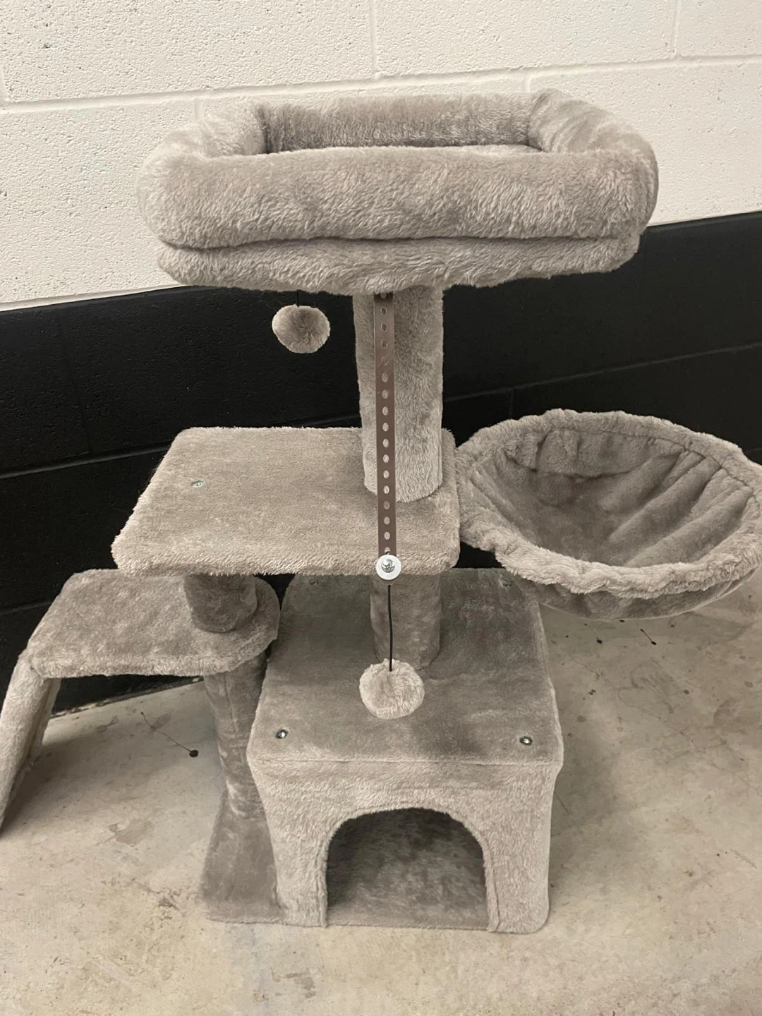 Plush Grey Cat Tree Tower - photo 3