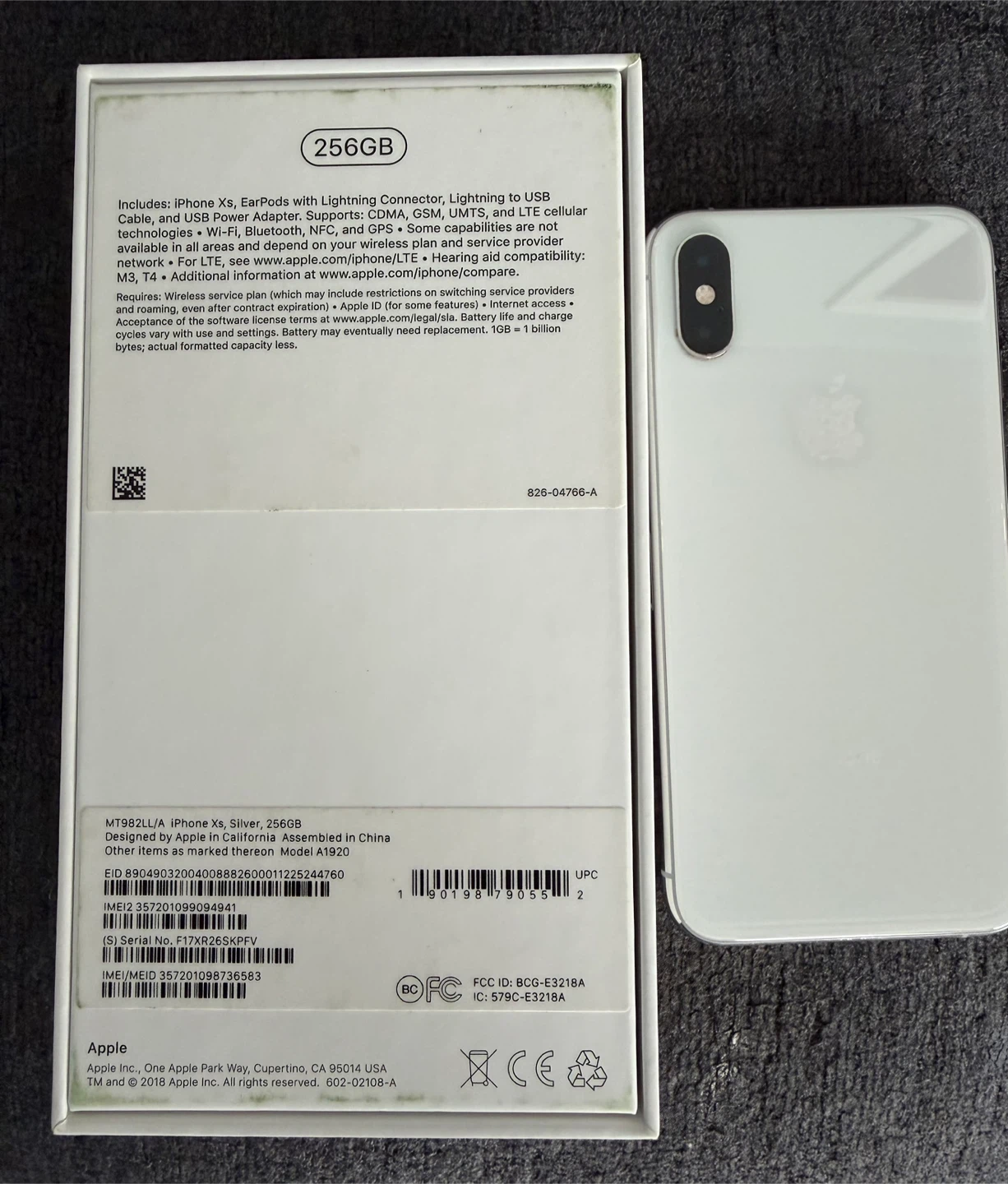 Apple iPhone Xs 256GB Silver - photo 3