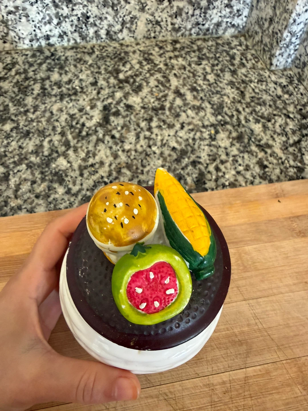 Decorative Food Themed Ceramic Storage Jar - photo 2