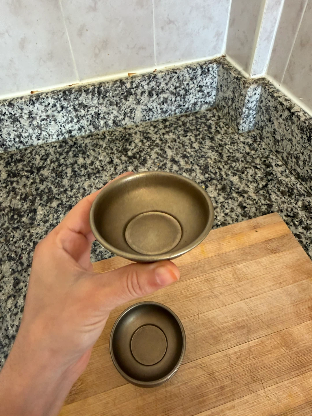 Set of 7 Small Brass sauce or Dip Bowls