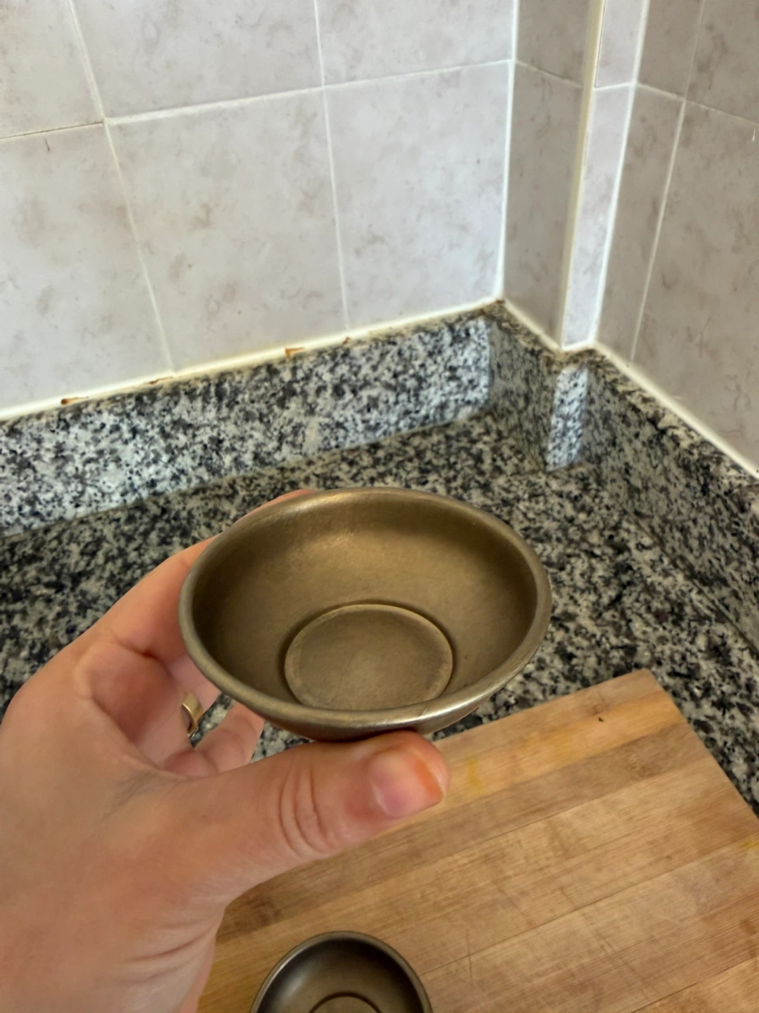 Set of 7 Small Brass sauce or Dip Bowls - photo 2